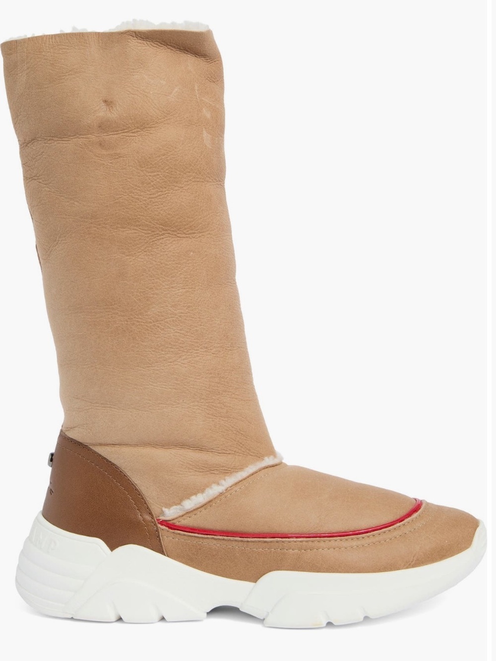 Longchamp Women’s Fleece Lined Tall Boot w/ red piping Sz 9 NWB